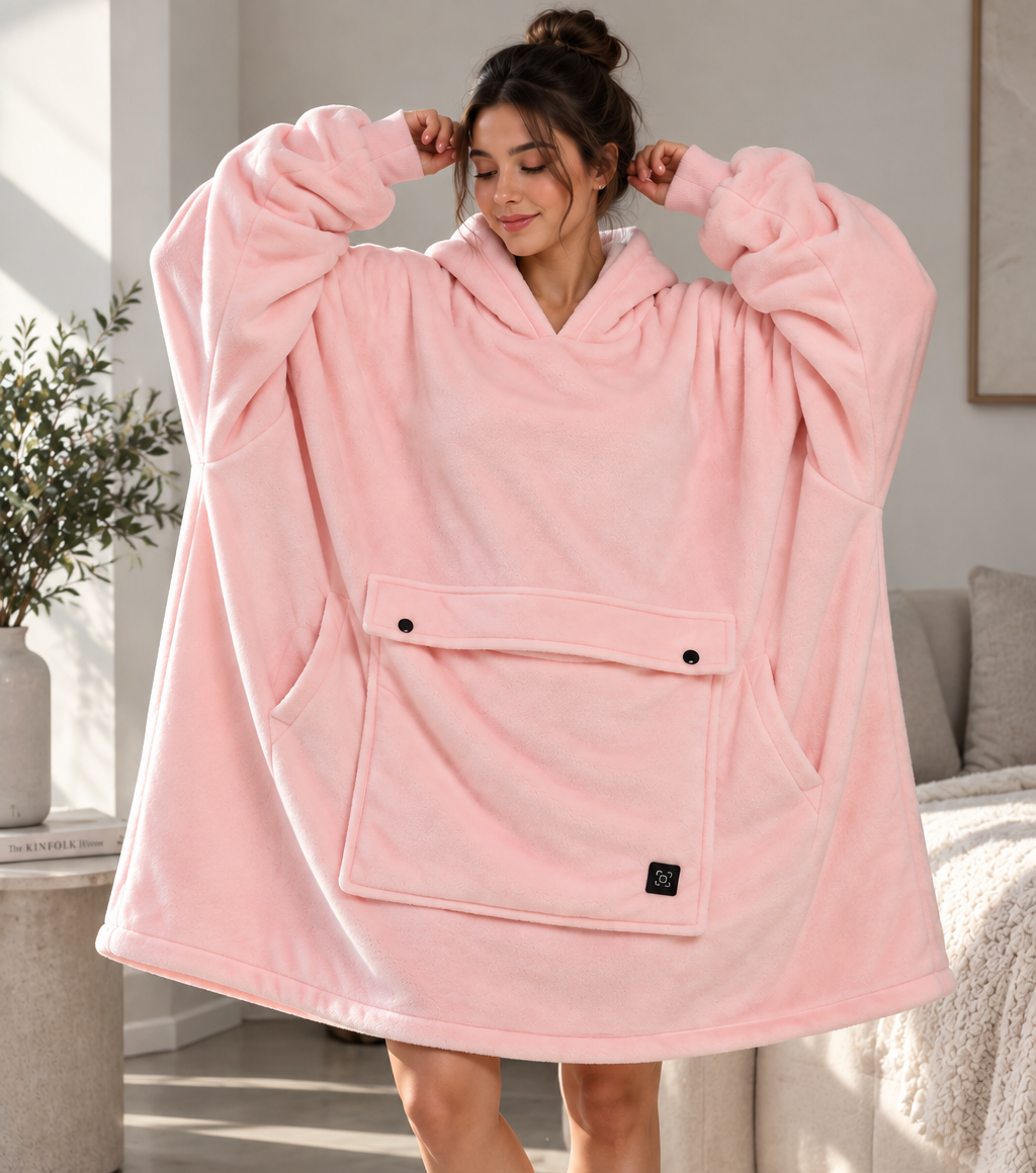 Heated blanket hoodie